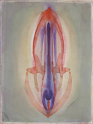 Serie: Abstrakte Aquarelle: Nr. 10, 75 x 56 cm